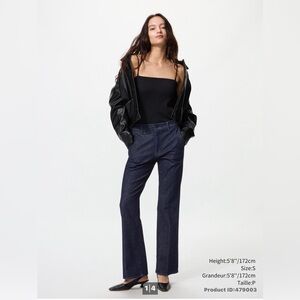 Uniqlo Flare Leg Dark Blue Jeans